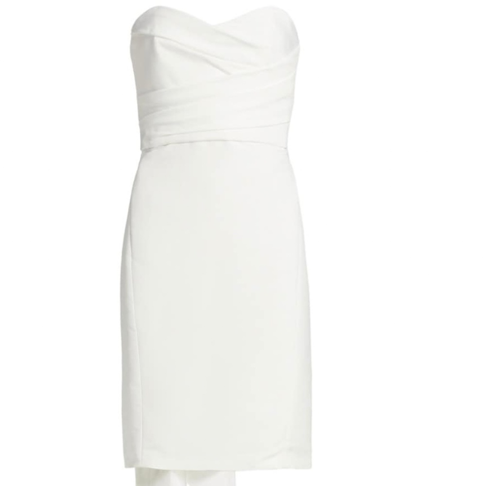 Amsale Bow Back Dress